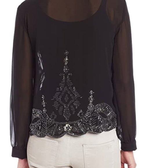 plenty by tracy reese embellished blouse - Picture 2 of 2